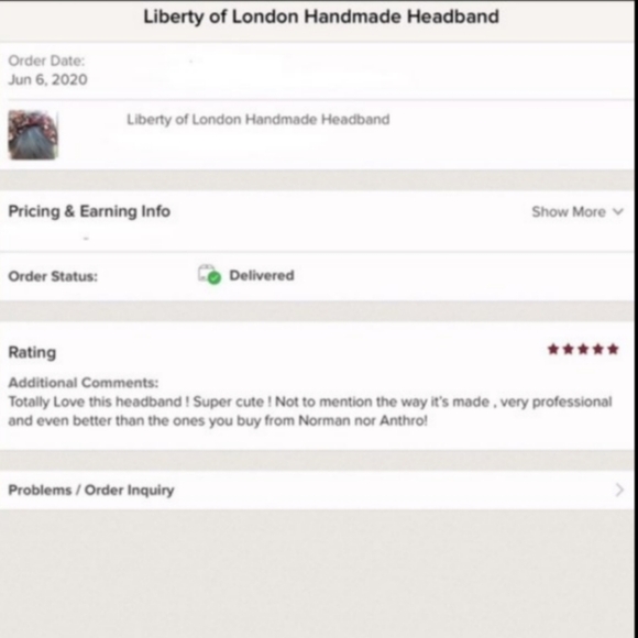 Liberty of London Art Fabric Headband Betsy Meadow Pink Green Colorful Pastel - Picture 13 of 14